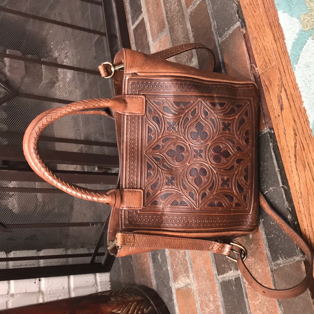 Brighton Morella Small Tote in Color Saddle.